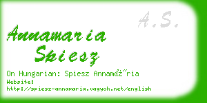 annamaria spiesz business card